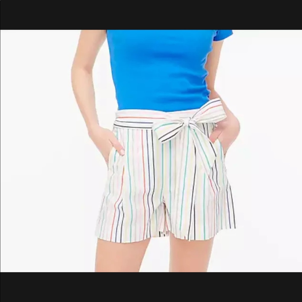 4 for $25 NEW WITH TAGS J. CREW Rainbow Stripe Paperbag
